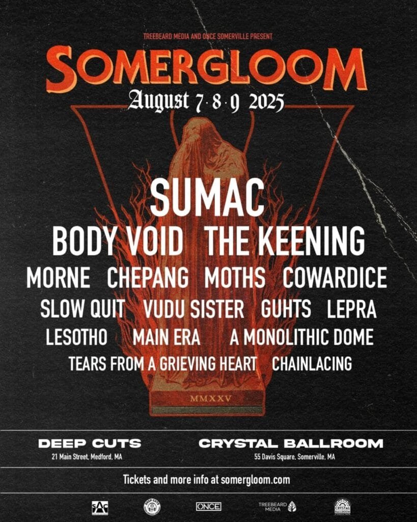 Somergloom heavy music festival on August 7-9, 2025