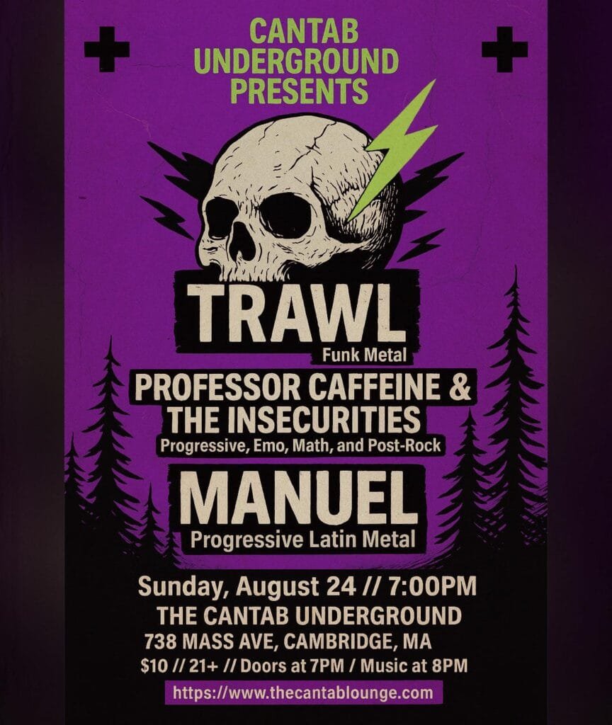 Trawl at The Cantab Underground in Cambridge, MA on August 24, 2025